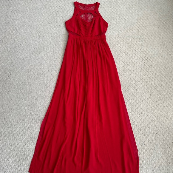 BCBGeneration Formal Goddess Maxi Dress Rouge (Red) Size 6 Formal Prom Wedding - Picture 1 of 15